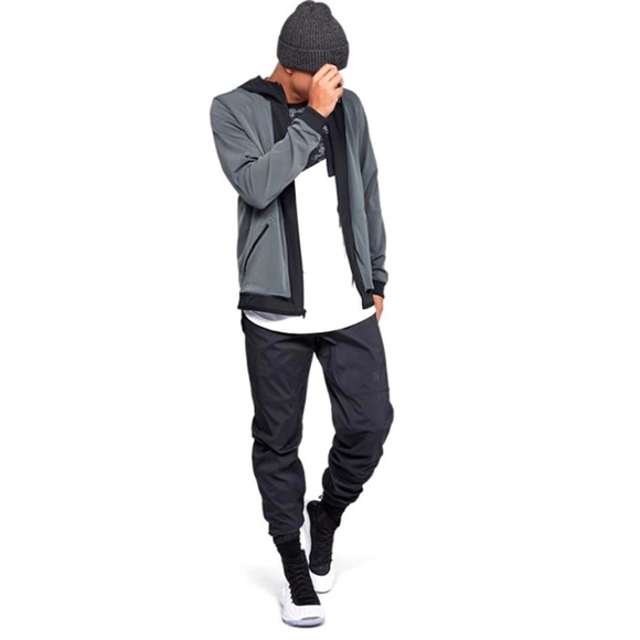 NWT Under Armour Black SC30 (Steph Curry) Woven Hooded Jacket 1317411 Size XL - Picture 10 of 13